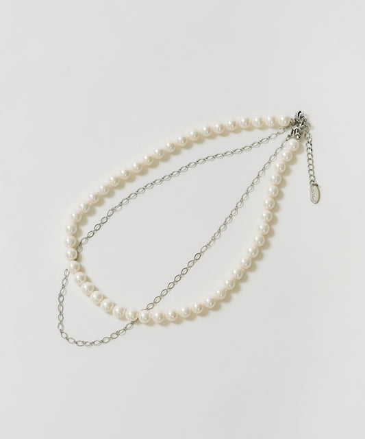 SUMIZUMI Pearl Necklace “White Drops” 8mm（パールネックレス/シェルパール/着けやすい）